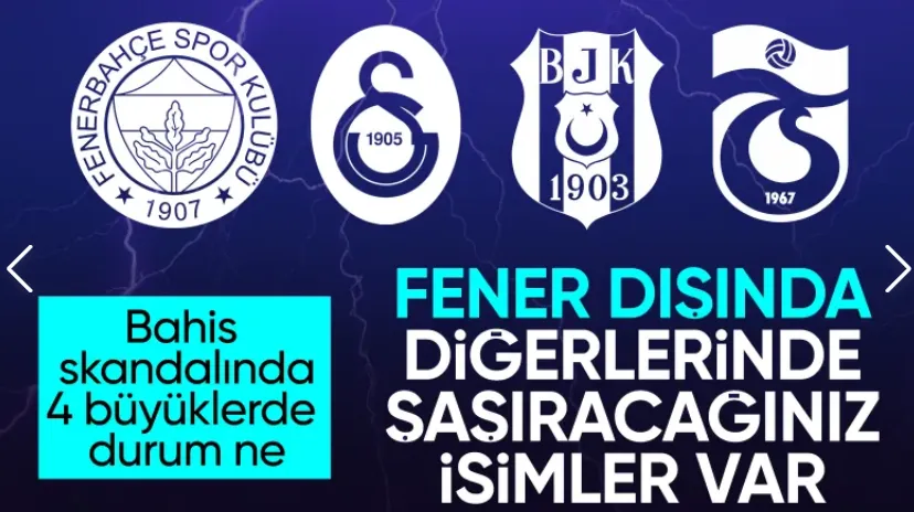 Dört büyüklerden kaç futbolcu bahis oynadı? TFF, resmen açıkladı