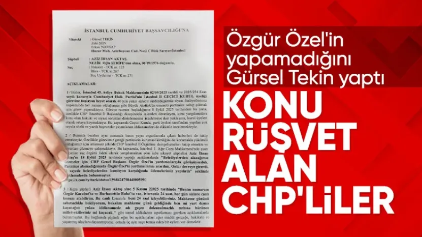 Gürsel Tekin, Aziz İhsan Aktaş için suç duyurusunda bulundu