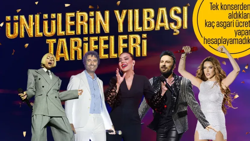 Ünlülerin yılbaşı sahne ücretleri belli oldu